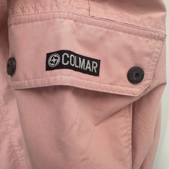 COLMAR Ski Pants Womens Sports Wear Over System Lined Zip Pockets Logo Pink 8 - Picture 4 of 16
